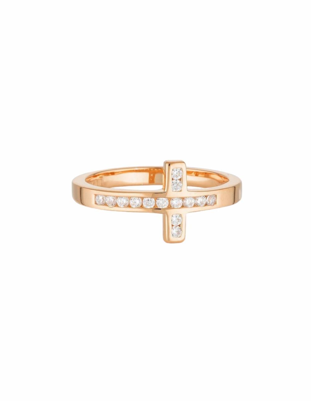 Spiritus Wrap Cross Ring – Rose Gold Jewellery