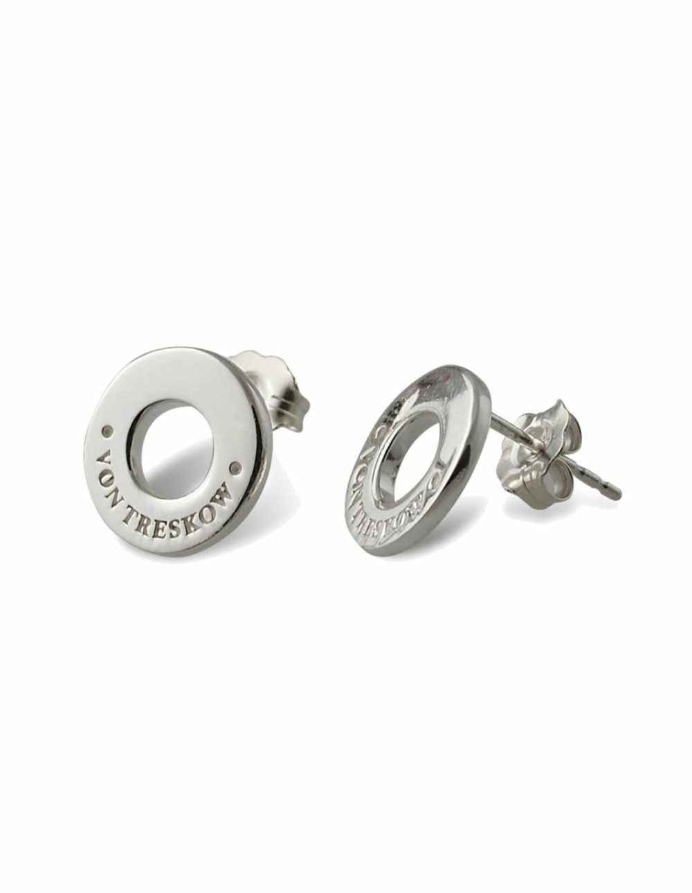 Studs Earrings W/ Vt Disc – Silver Earrings