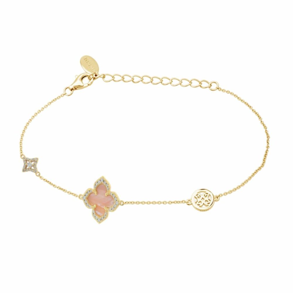 Sydney Soiree Fairwater Mother Of Pearl Bracelet- Gold Bracelets