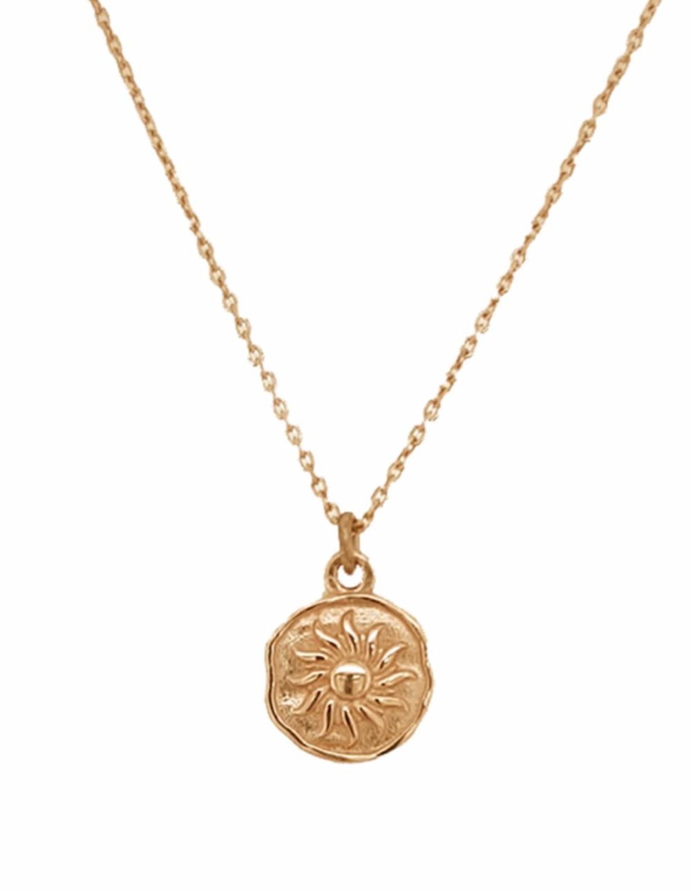 Symbolic Necklace W/ Sun Pendant – Gold Jewellery