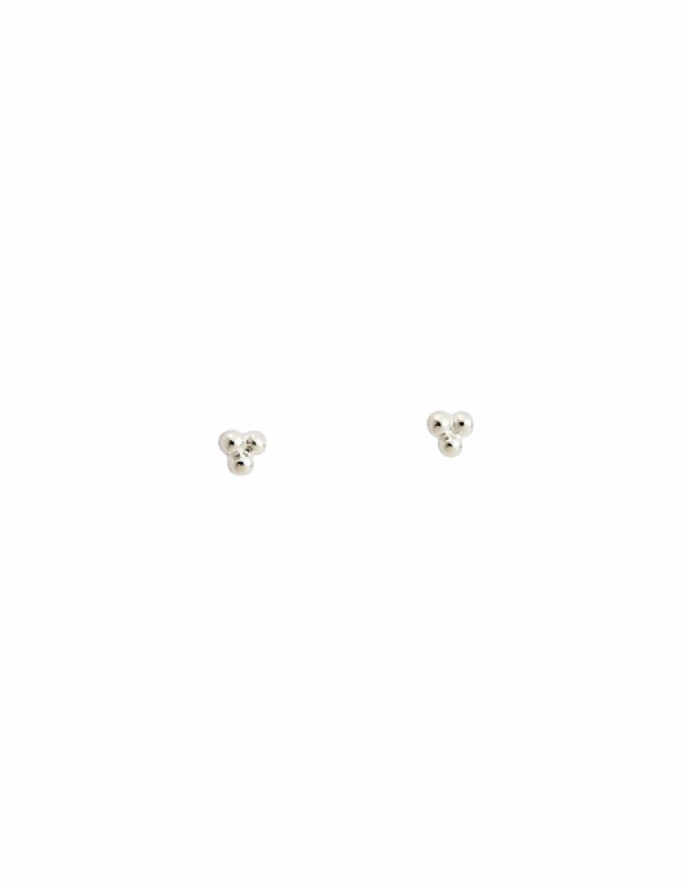 Three Dot Studs – Silver Earrings