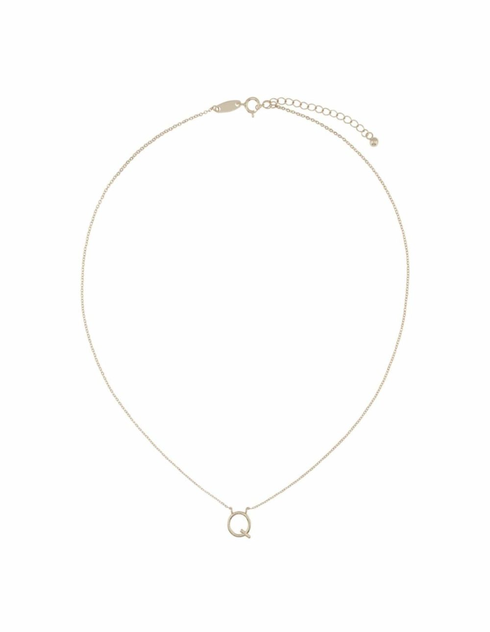 Timeless Initial Necklace – Q- Silver Jewellery