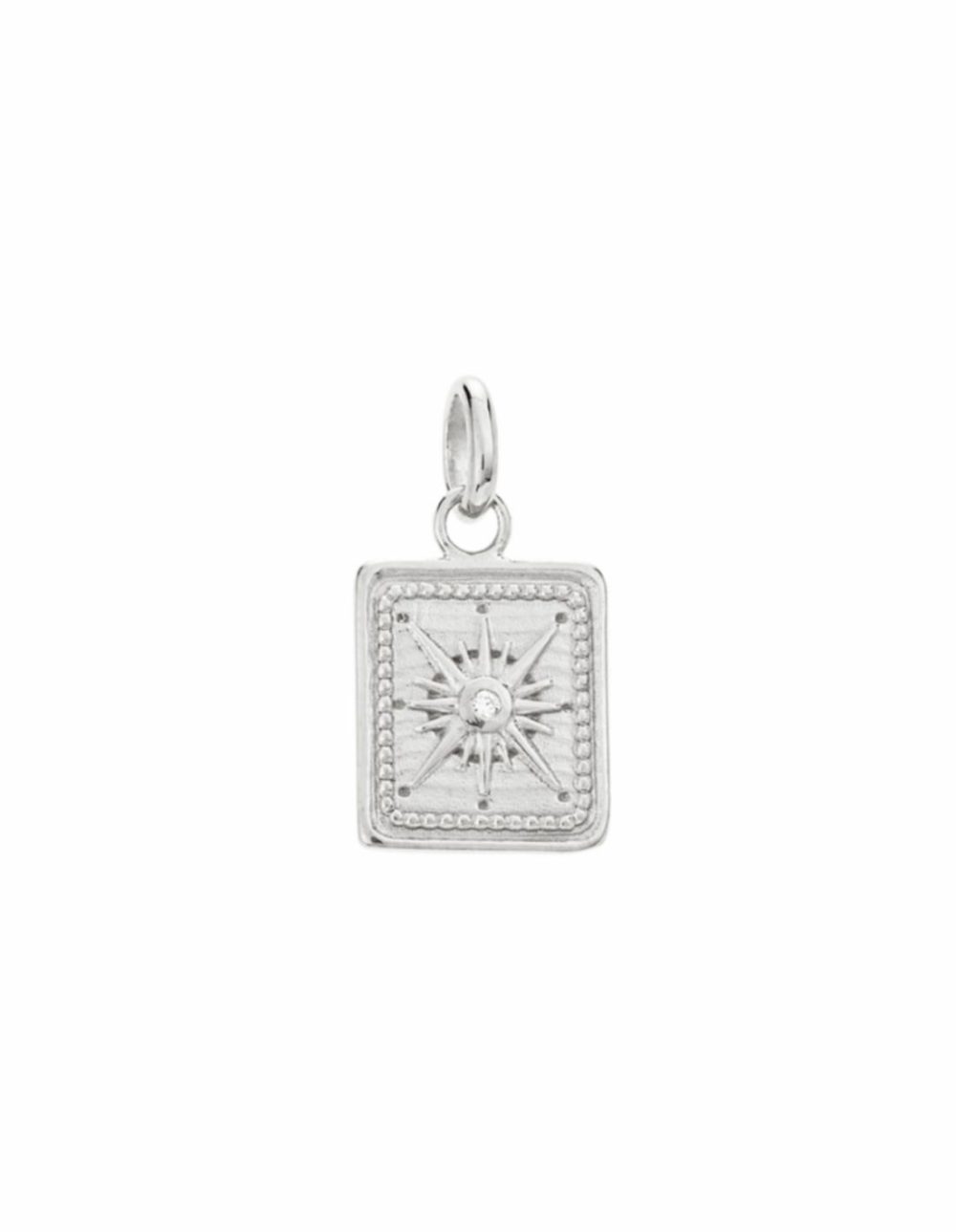 Tiny True North Coin Charm – Silver Charms