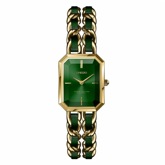 Vassia Kostara Watch- Green/Gold Accessories