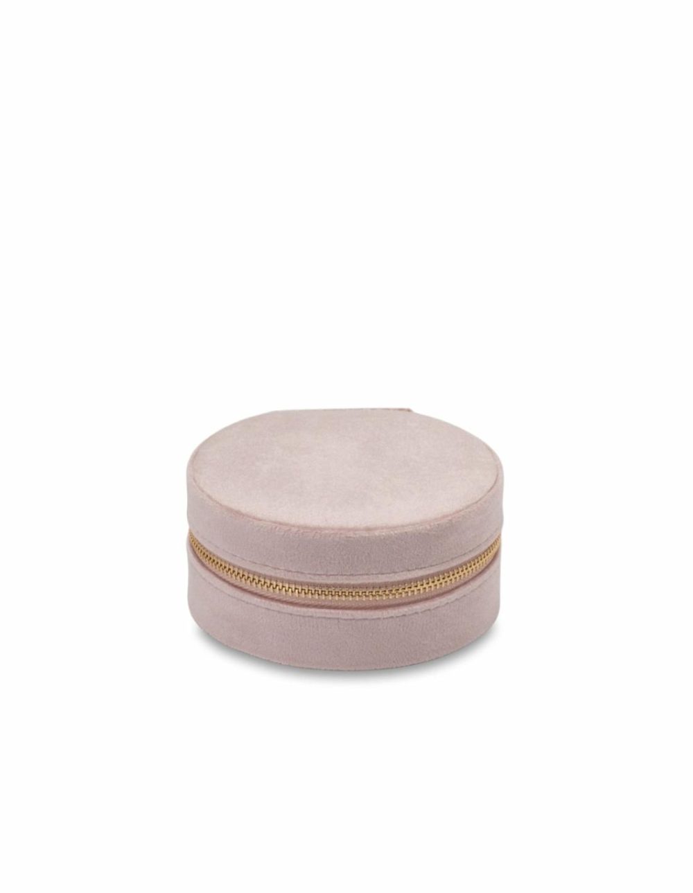 Velvet Round Jewellery Case- Pink Jewellery