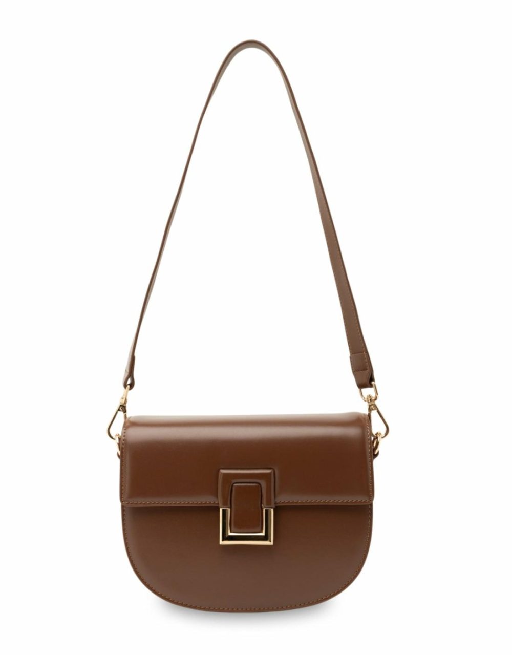 Victoria Leather Crossbody Bag- Choc Bags