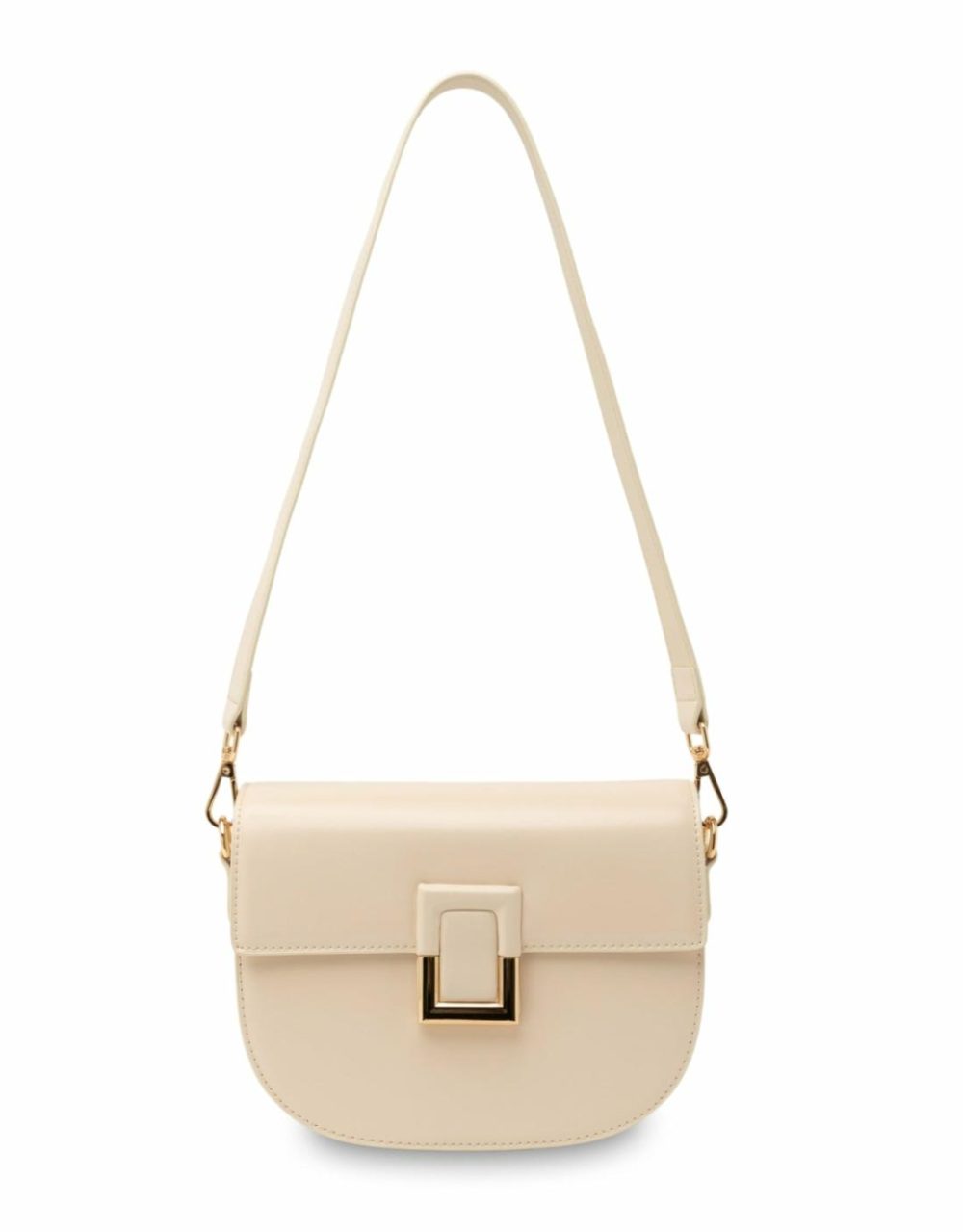 Victoria Leather Crossbody Bag- White Bags