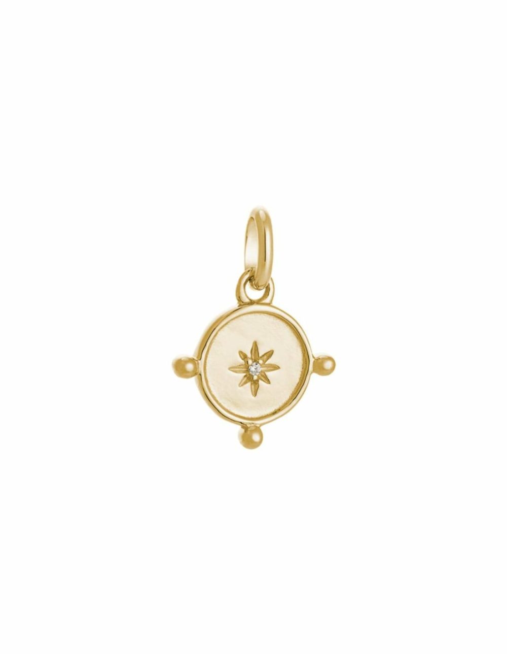 Voyager Coin Charm W/ 18K Gold Vermeil Charms