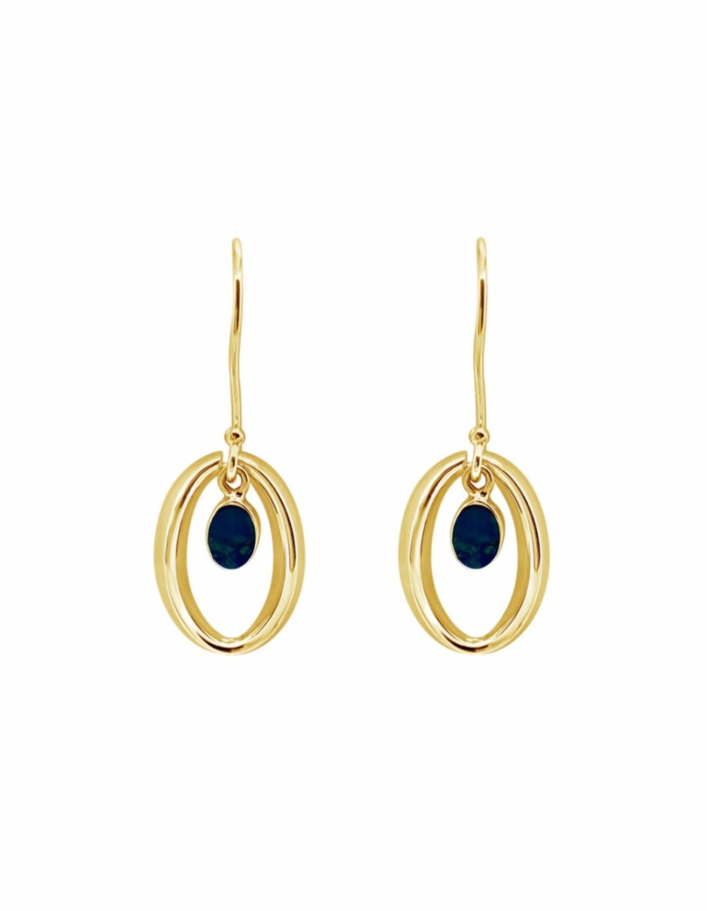 Halo’D Opal Earrings – Gold Earrings