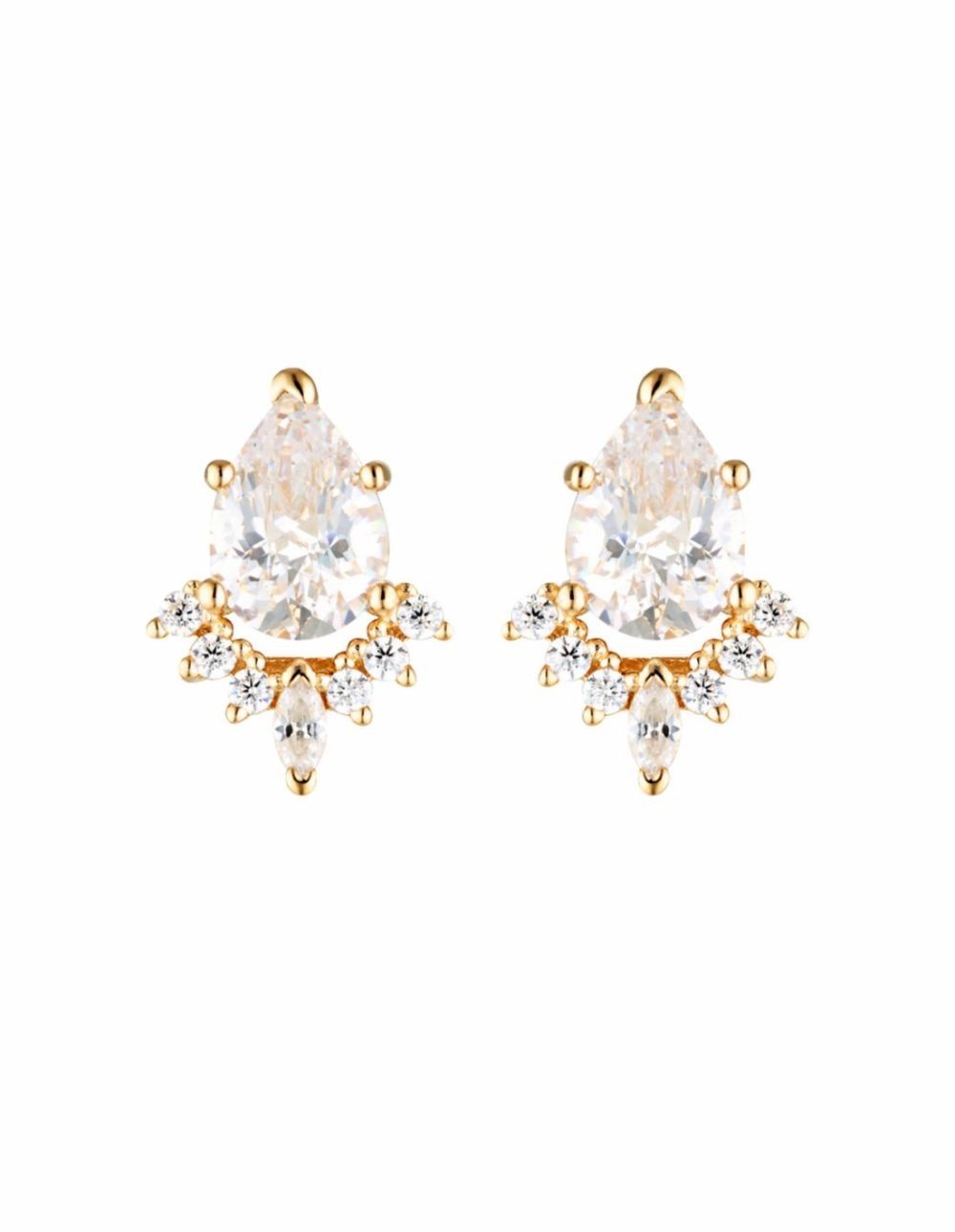 Iconic Bridal Penelope Earring – Gold Earrings